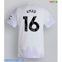 Camisa de time de futebol Manchester United Amad Diallo #16 Replicas 2º Equipamento 2025-26 Manga Curta